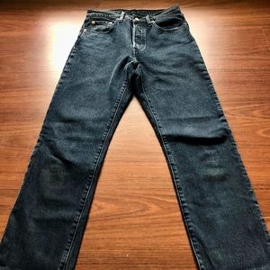 Levi’s Dark Wash Cropped 501s